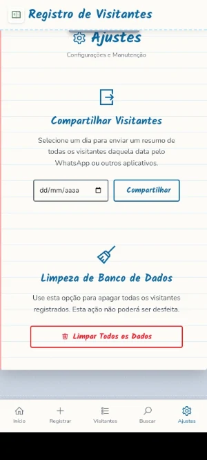 Registro de Visitantes Screenshot 3