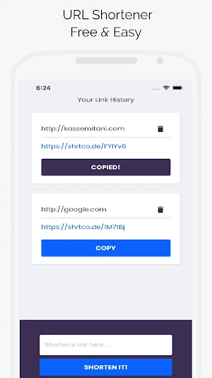 URL Shortener Screenshot 1