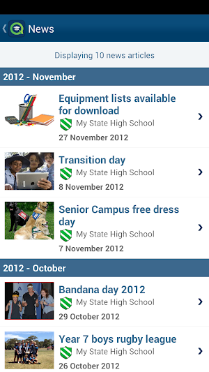 QSchools Screenshot 2