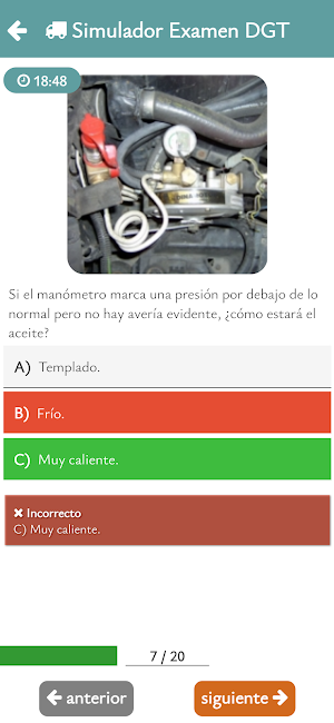 Autoescuela Permiso C Test DGT Screenshot 3