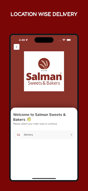Salman Sweets & Bakers Screenshot 0