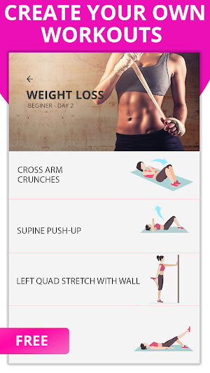 Women Workout at Home - Female Fitness Fat Burning Screenshot 1