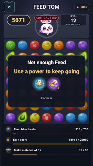 Tom Feed Much: Match 3 Screenshot 3