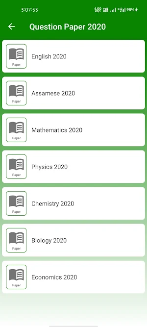 Class 12- AHSEC/HS Science Question Paper 2012-20 Screenshot 2