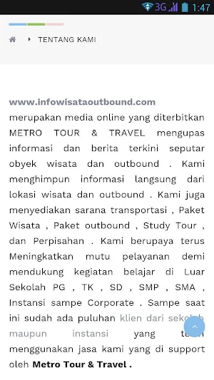 Info Wisata Outbound Screenshot 3