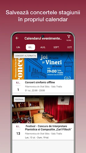 Filarmonica Sibiu App Screenshot 1