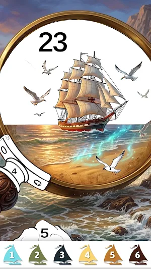 Voyage Color By Number Game Screenshot 1