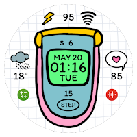 NW100: DIgital watch face