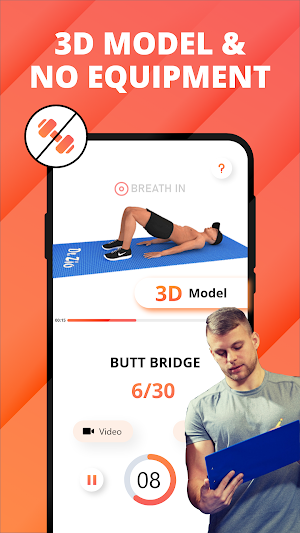 Bigger Butt Yoga Workout- Booty Exercise wider Hip Screenshot 3