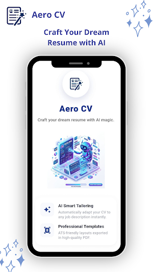 Aero CV : AI Resume Builder Screenshot 0