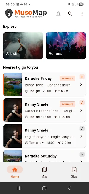MusoMap Screenshot 0