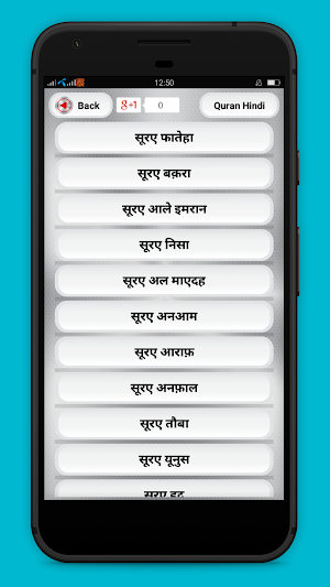 Hindi Quran Translations पवित्र कुरान हिंदी अनुवाद Screenshot 1