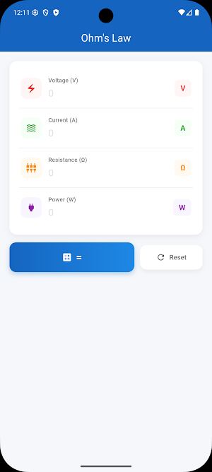 Ohm's Law Calculator Screenshot 0