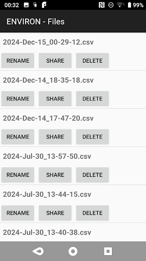 Environ - Data Logger Screenshot 3
