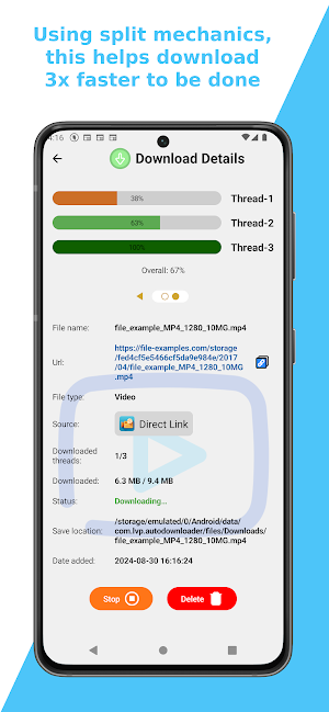 File Split Downloader Screenshot 2