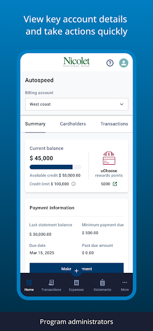 Nicolet Bank SpendTrack Screenshot 0