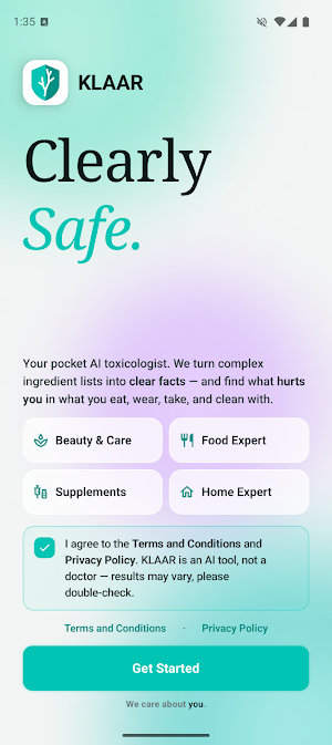 KLAAR — Clearly Safe. Screenshot 0