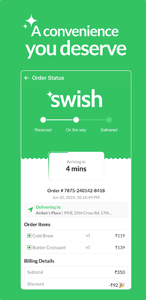 Swish: 10-Min Food Delivery Screenshot 3
