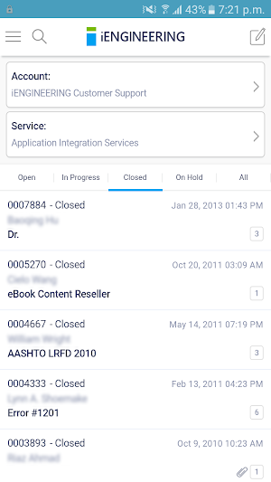 iENGINEERING Support Screenshot 1