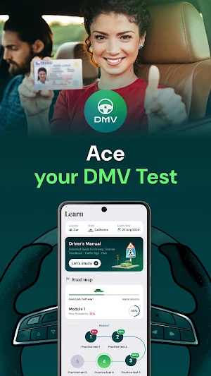 DMV Permit Practice Test Prep Screenshot 0