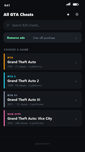 All GTA Cheats Screenshot 1