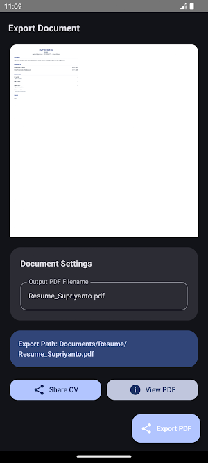 CV Lamaran Kerja - Buat CV PDF Screenshot 2
