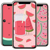 Kawaii Watermelon Wallpaper