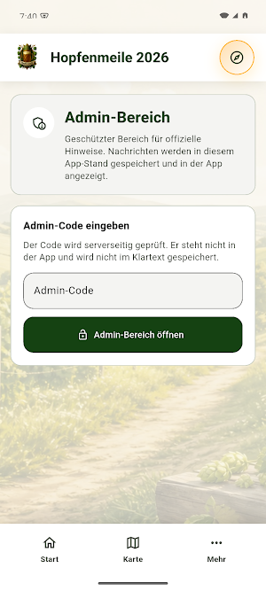 Hopfenmeile App Screenshot 1