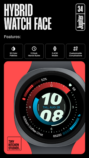 TKS 34 Jupiter Watch Face Screenshot 1