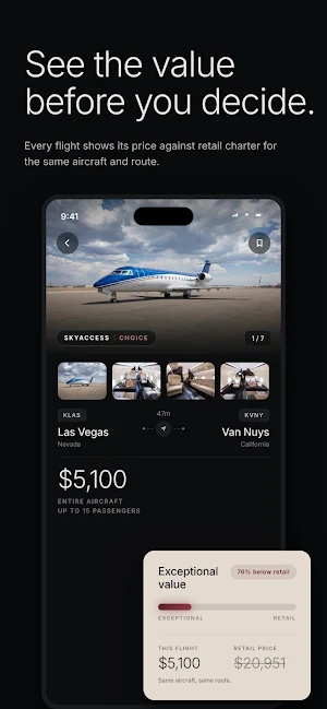 SkyAccess: Empty Leg Flights Screenshot 2