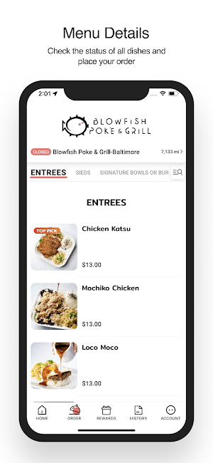 Blowfish Poke & Sushi Screenshot 1