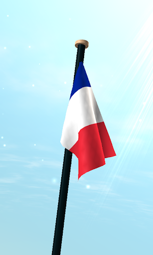 France Flag 3D Free Wallpaper Screenshot 2