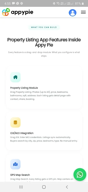 Real Estate App Builder Screenshot 1