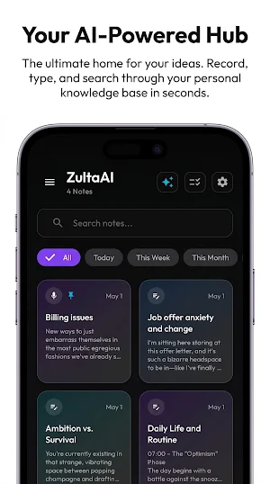 Encrypted AI Notes: ZultaAI Screenshot 0