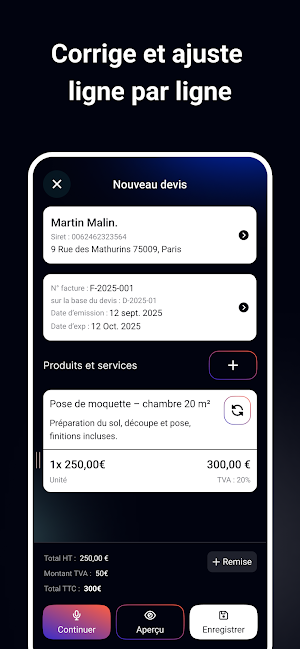 Rappidos - Devis et Facture IA Screenshot 2