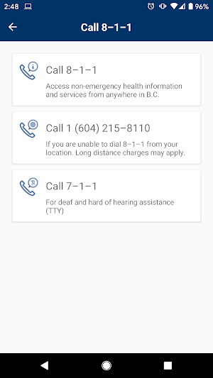 BC Health Service Locator Screenshot 3