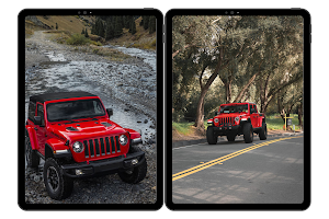 Red Jeep Wrangler Wallpapers Screenshot 2