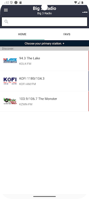 Big 3 Radio Screenshot 0