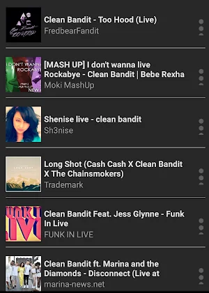 Cleand Bandit Musick player Screenshot 1