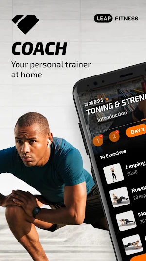 Fitness Coach by LEAP Fitness - At Home Workouts Screenshot 0