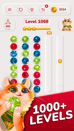 Dazzly Sort: Diamond Puzzle Screenshot 1