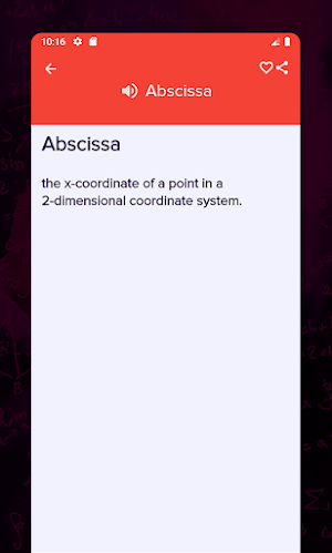 Mathematics Dictionary Screenshot 2