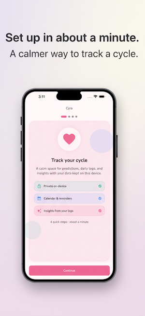Cyra Ai Period Tracker Screenshot 0