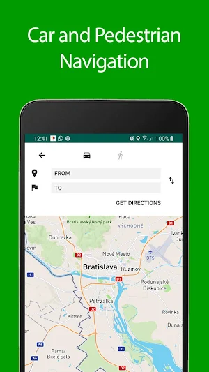 Bratislava Offline Map and Travel Guide Screenshot 1