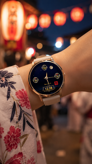 Hanabi Fireworks Watch Face Screenshot 0