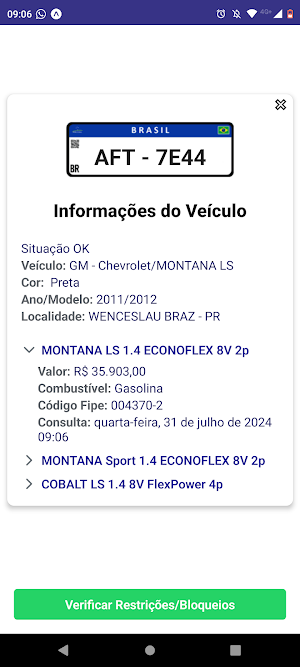 Placa Fipe Br. Consulta placa Screenshot 3