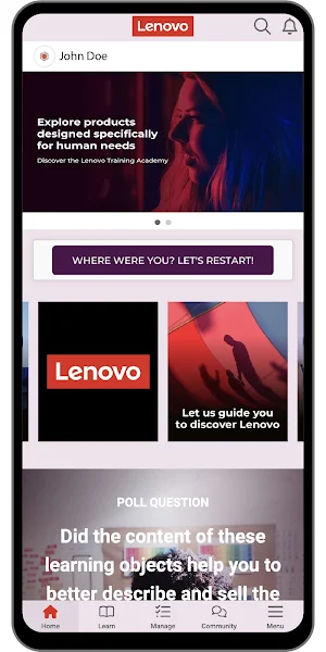 Lenovo Training Portal Screenshot 0