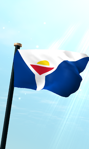 Saint Martin Flag 3D Wallpaper Screenshot 0