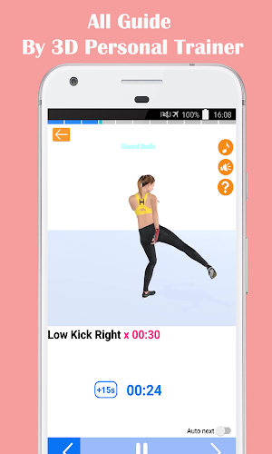 Female Kickboxing Fitness - Self Defense Screenshot 1