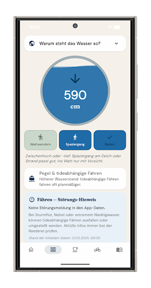 Tide & Tee: Ostfriesland - App Screenshot 1